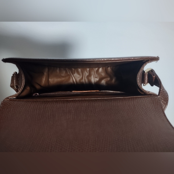 Vintage Designer Guy Laroche Paris Medium Brown Shoulder Bag - Picture 10 of 12